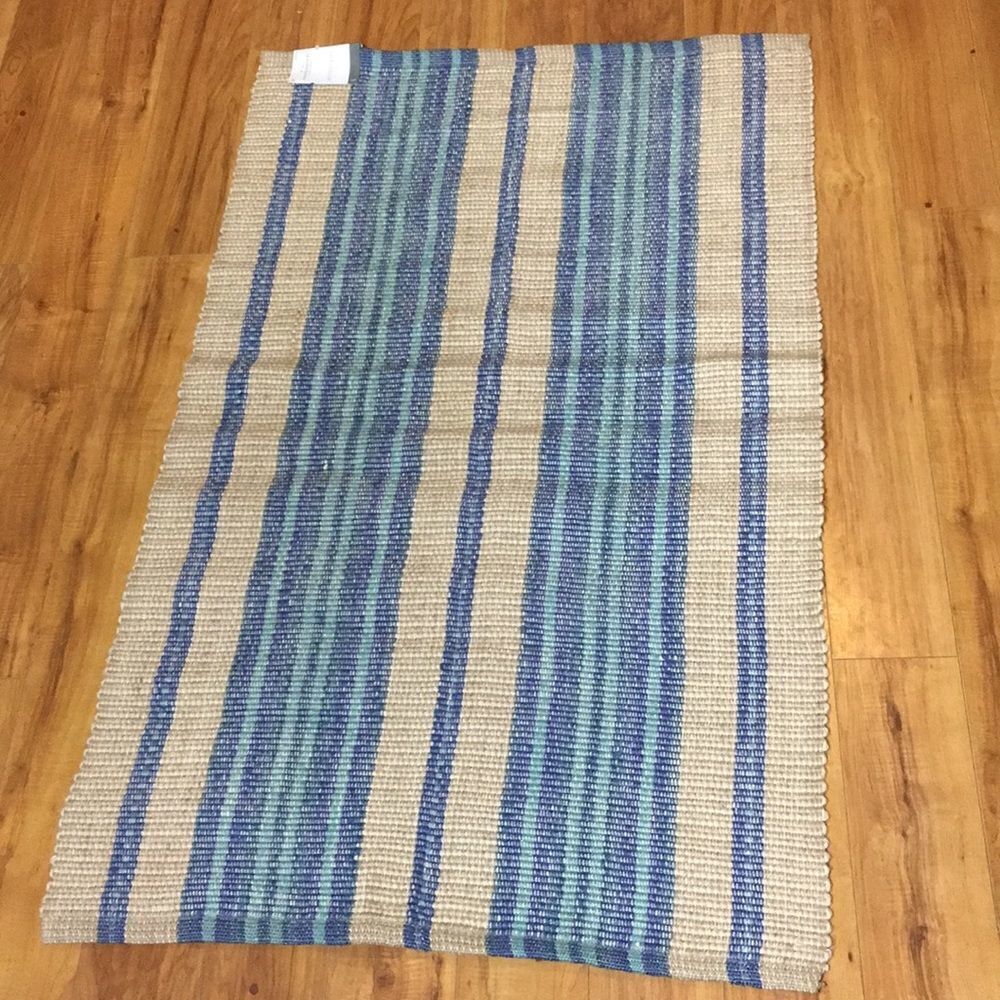 Threshold Multi-Stripe Woven Accent Rug. 30”x48”